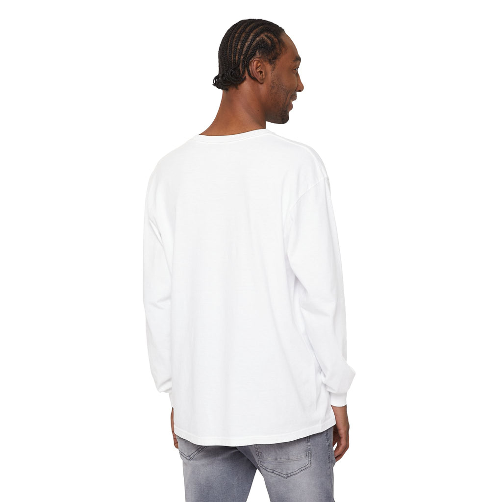 Minimalist White Long Sleeve Tee — Subtle Chest Logo