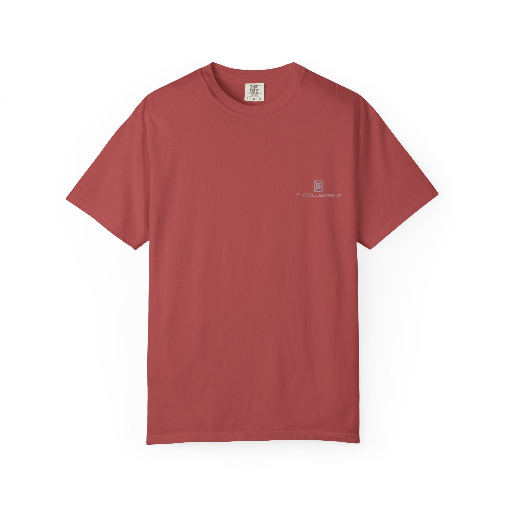 Minimal White T-Shirt with Small Chest Logo — 'B' Monogram Tee
