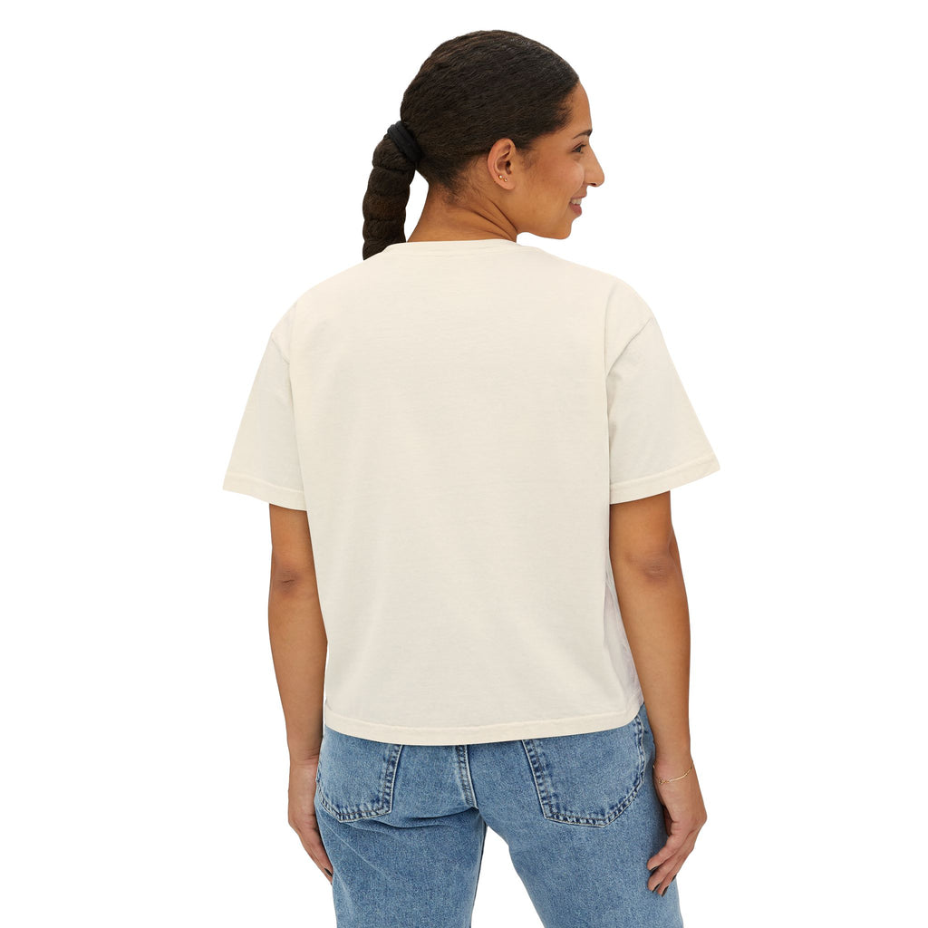 Boxy Tee — Minimal White Women's Cropped T-Shirt
