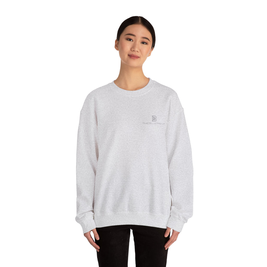 Copy of Minimal Logo Crewneck Sweatshirt | Small Chest Emblem, White