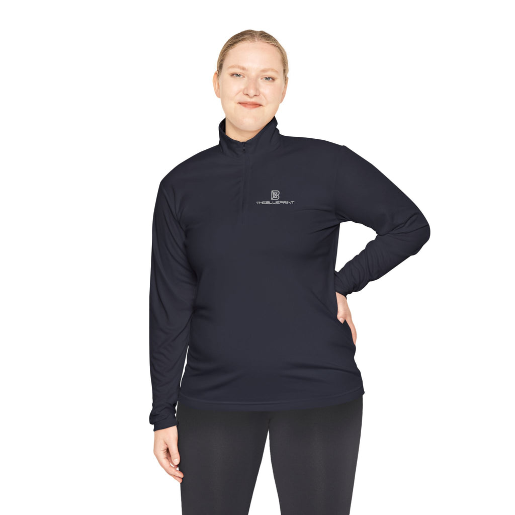 Quarter-Zip Pullover — Minimal Logo Performance Pullover