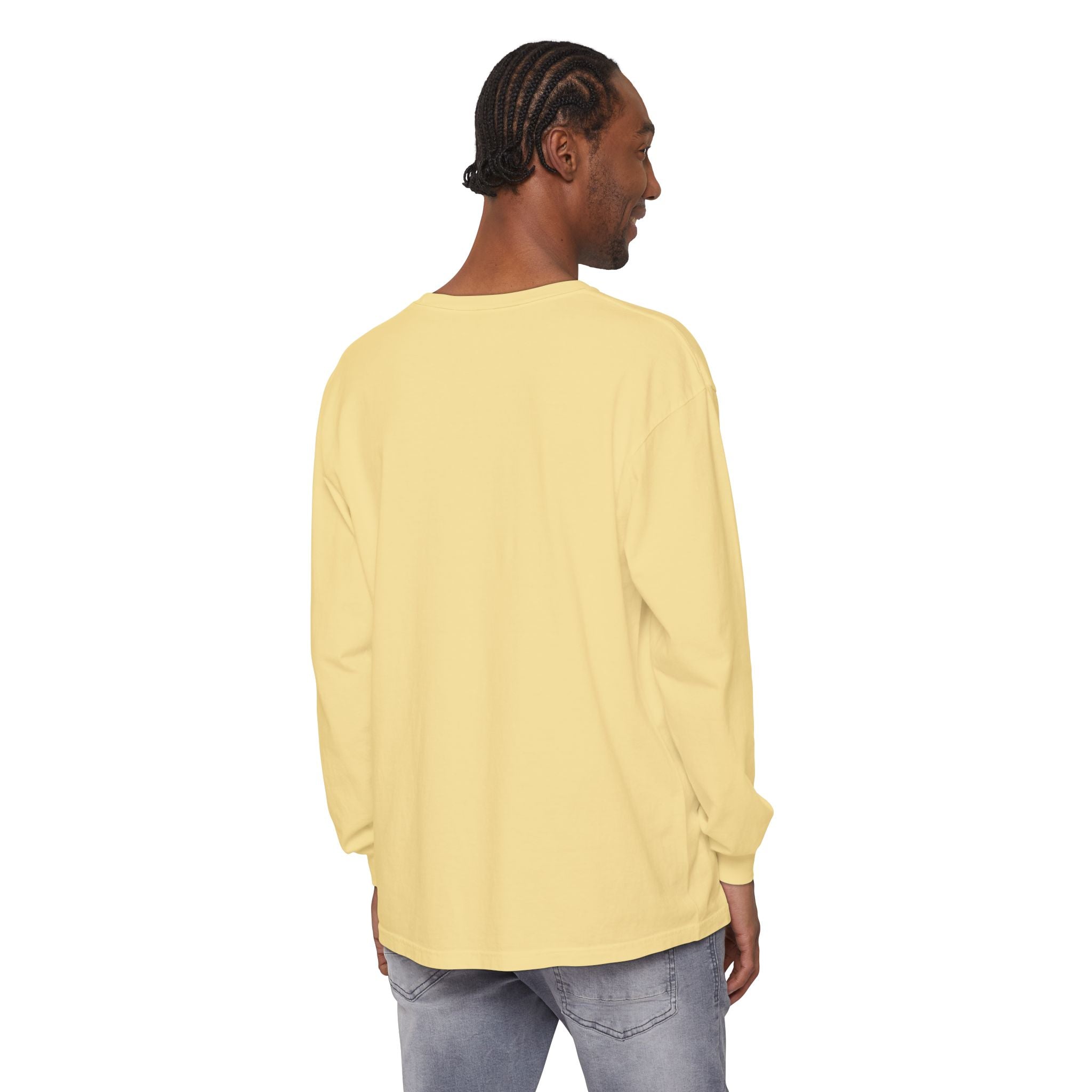 Minimalist White Long Sleeve Tee — Subtle Chest Logo
