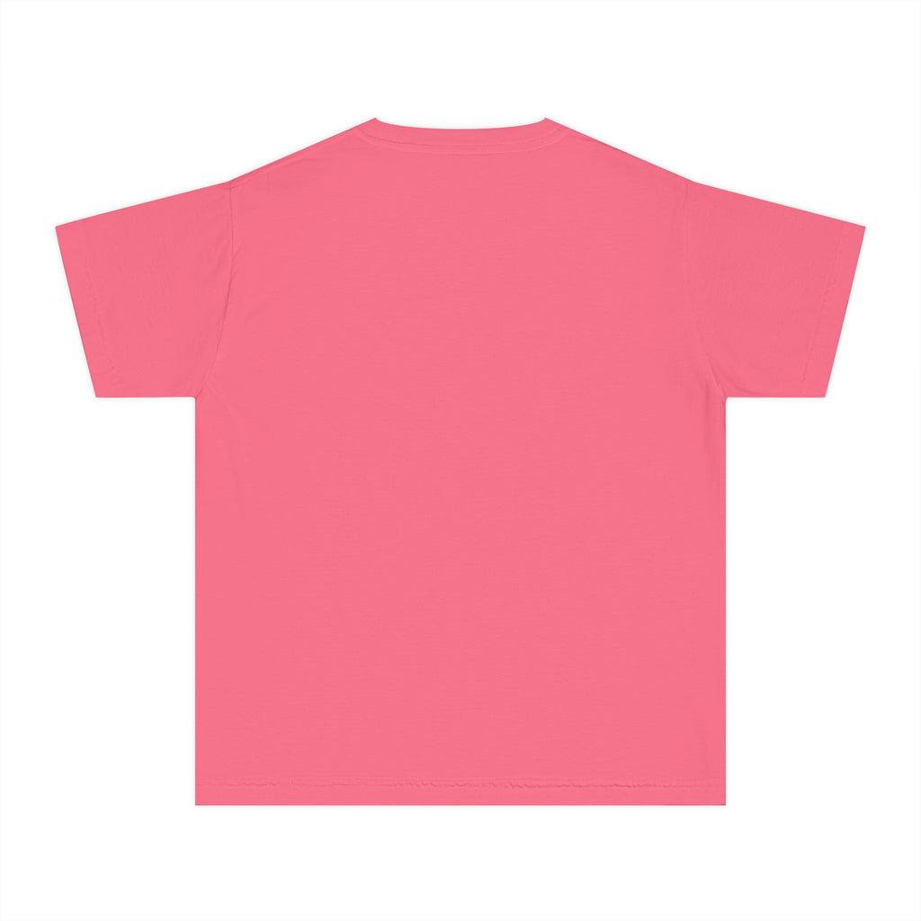 Youth Tee — Minimal Pastel Yellow Chest Logo Kids T-Shirt