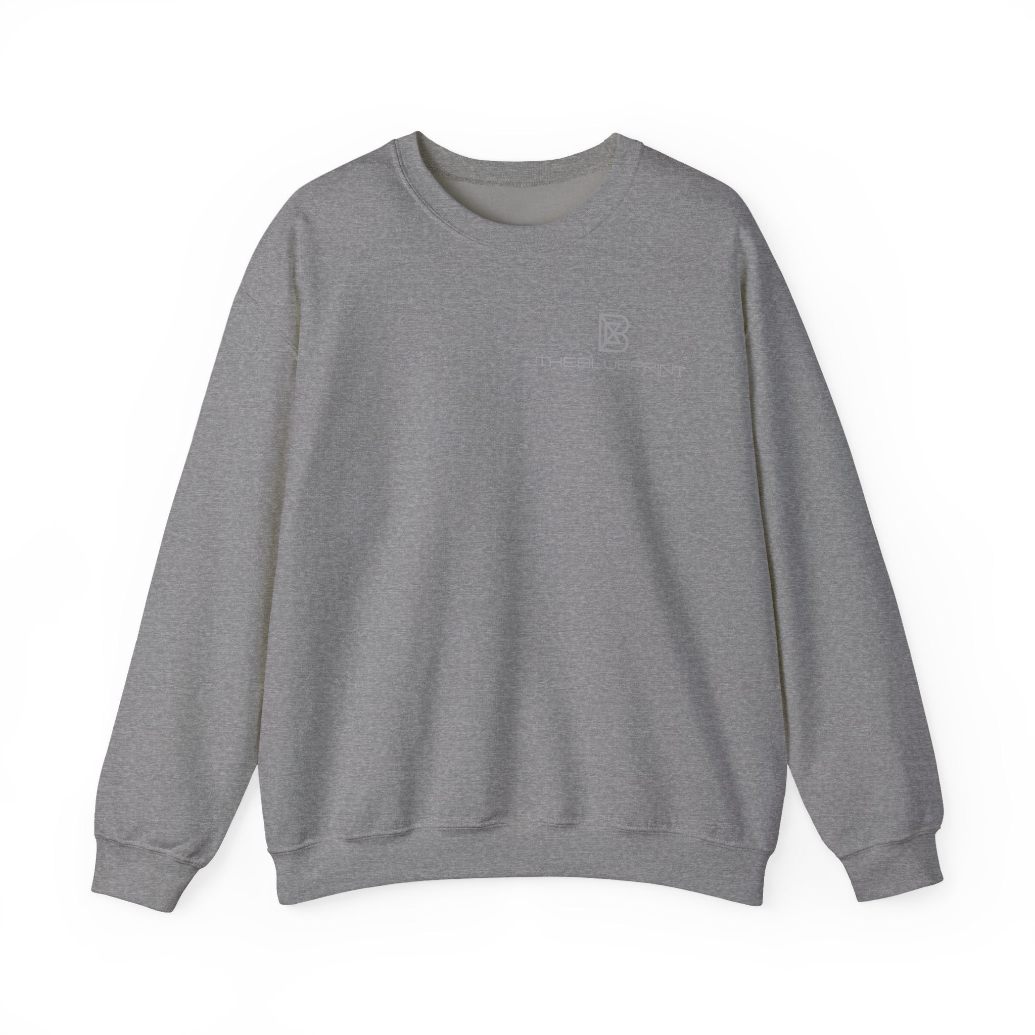Copy of Minimal Logo Crewneck Sweatshirt | Small Chest Emblem, White