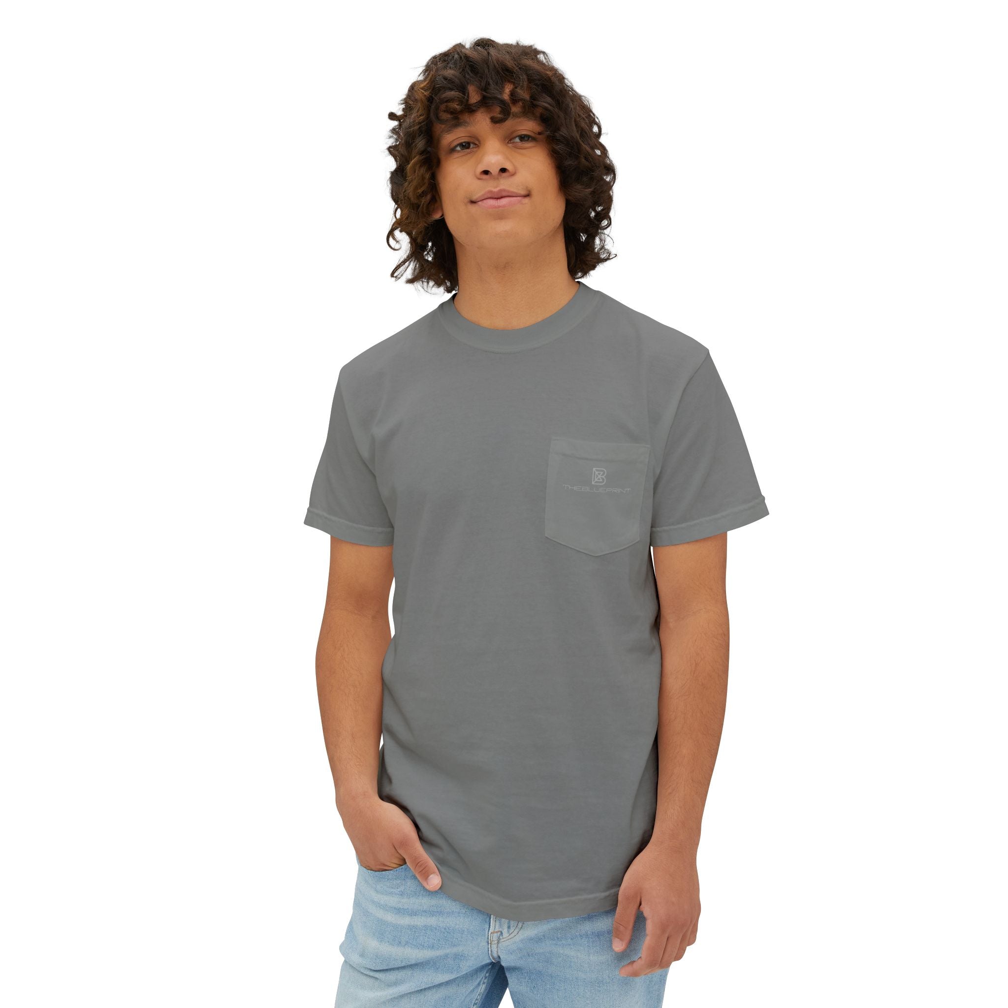 Pocket Garment-Dyed T-Shirt — Minimal White Pocket Tee