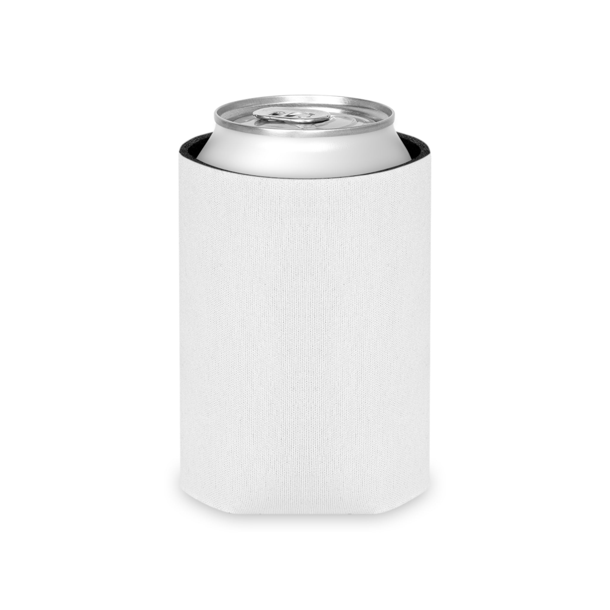 White Can Cooler with Subtle 'THEBLUEPRINT' Logo – Slim Insulated Beverage Koozie