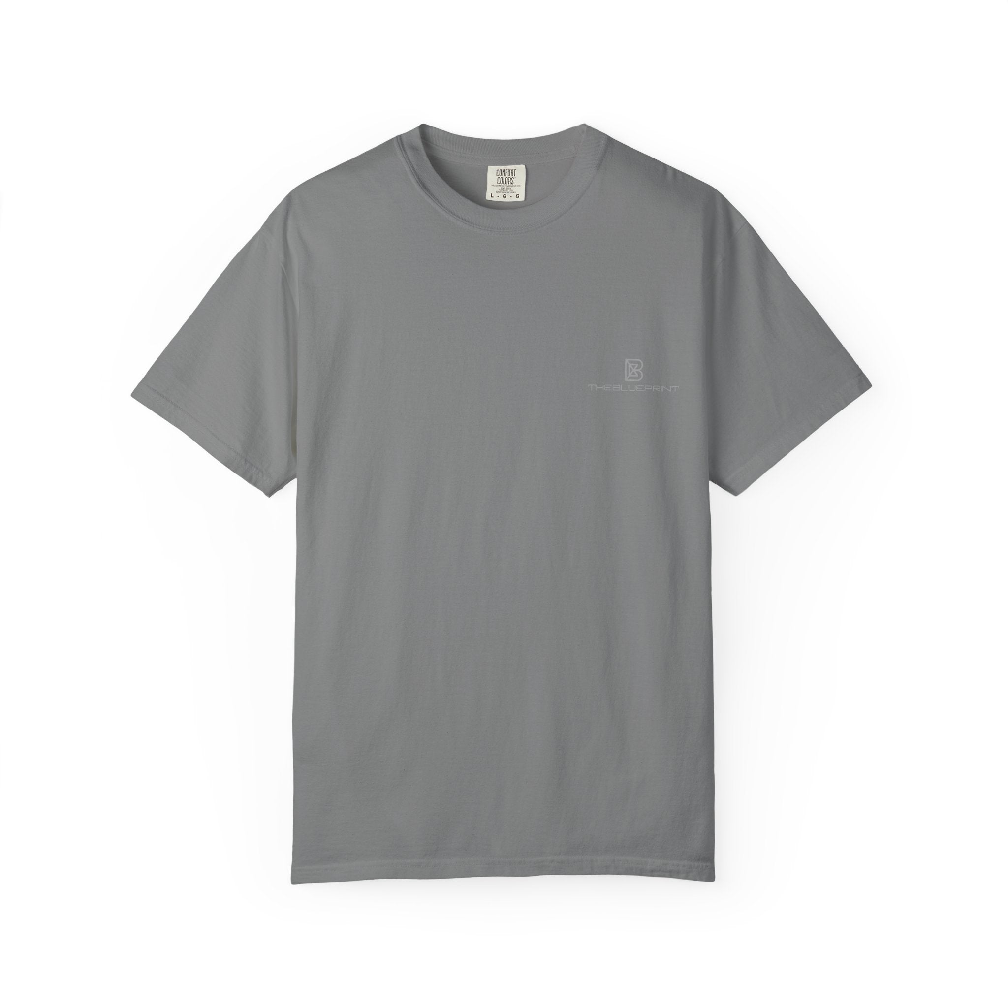 Minimal White T-Shirt with Small Chest Logo — 'B' Monogram Tee