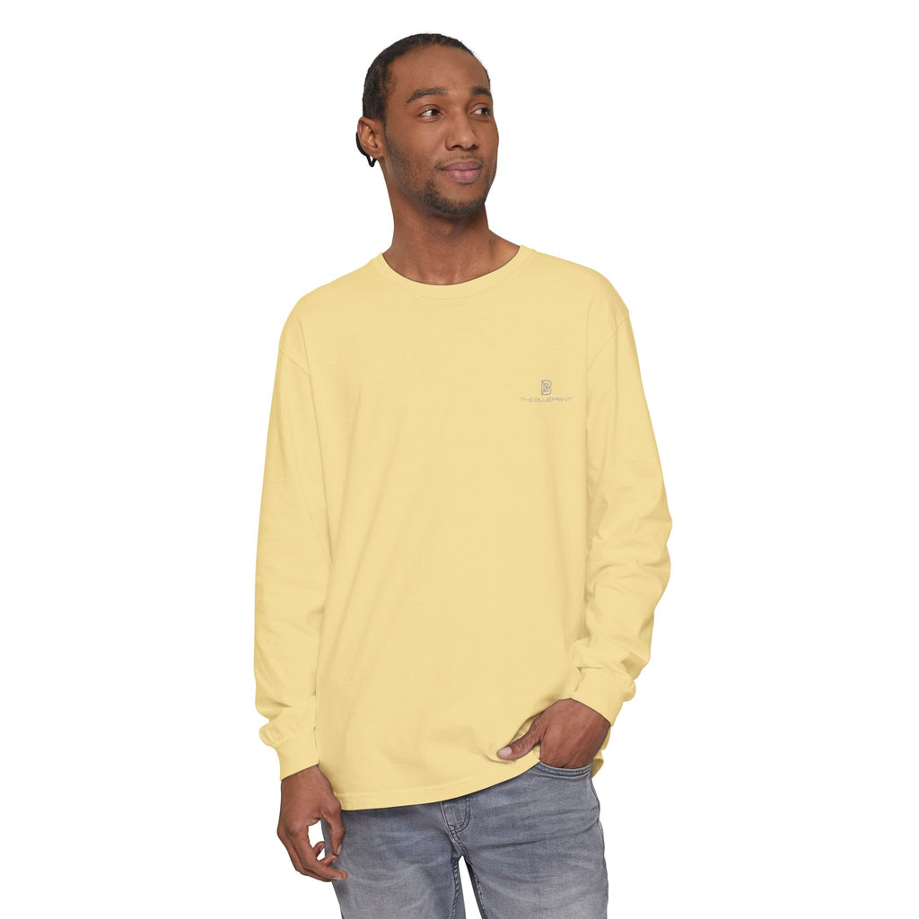 Minimalist White Long Sleeve Tee — Subtle Chest Logo