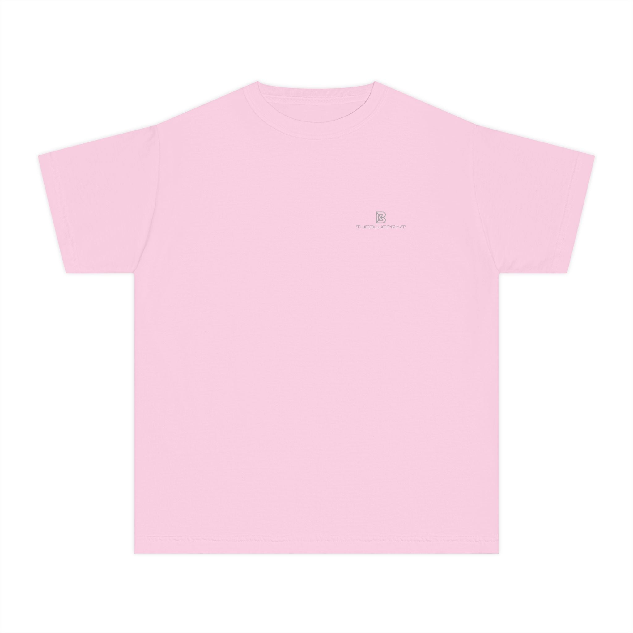 Youth Tee — Minimal Pastel Yellow Chest Logo Kids T-Shirt