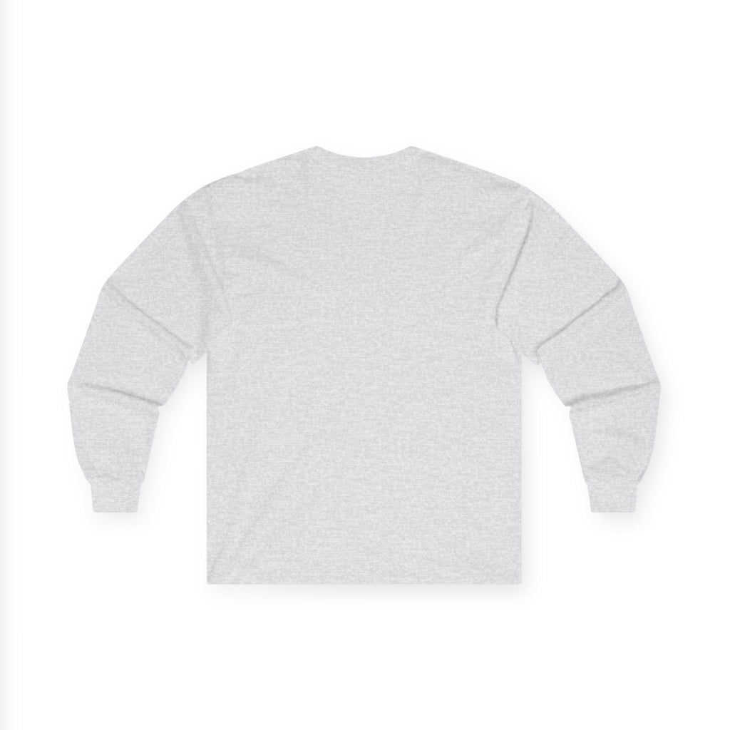 Minimalist Pocket Logo Long Sleeve Tee — Heather Grey Cotton Shirt