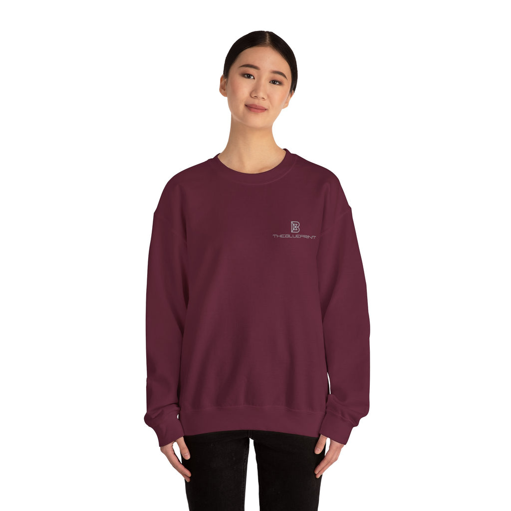 Copy of Minimal Logo Crewneck Sweatshirt | Small Chest Emblem, White
