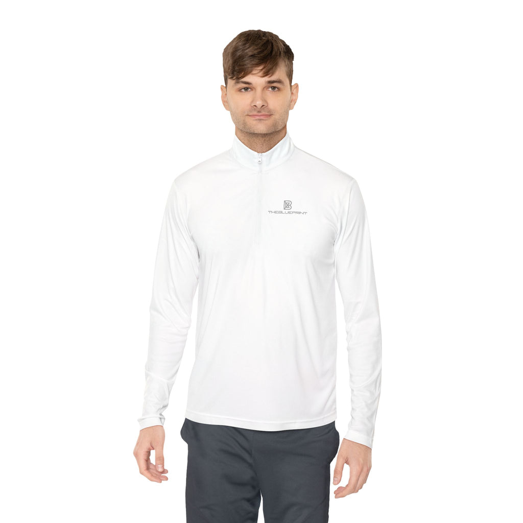 Quarter-Zip Pullover — Minimalist Small Logo Chest Pullover