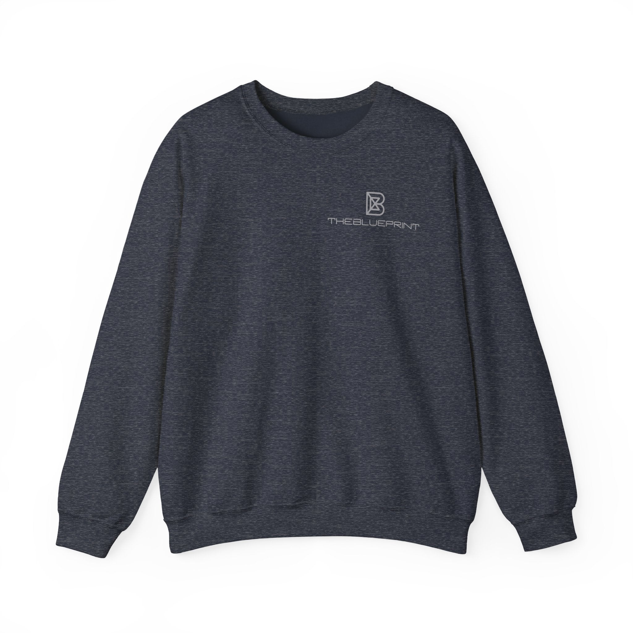 Copy of Minimal Logo Crewneck Sweatshirt | Small Chest Emblem, White