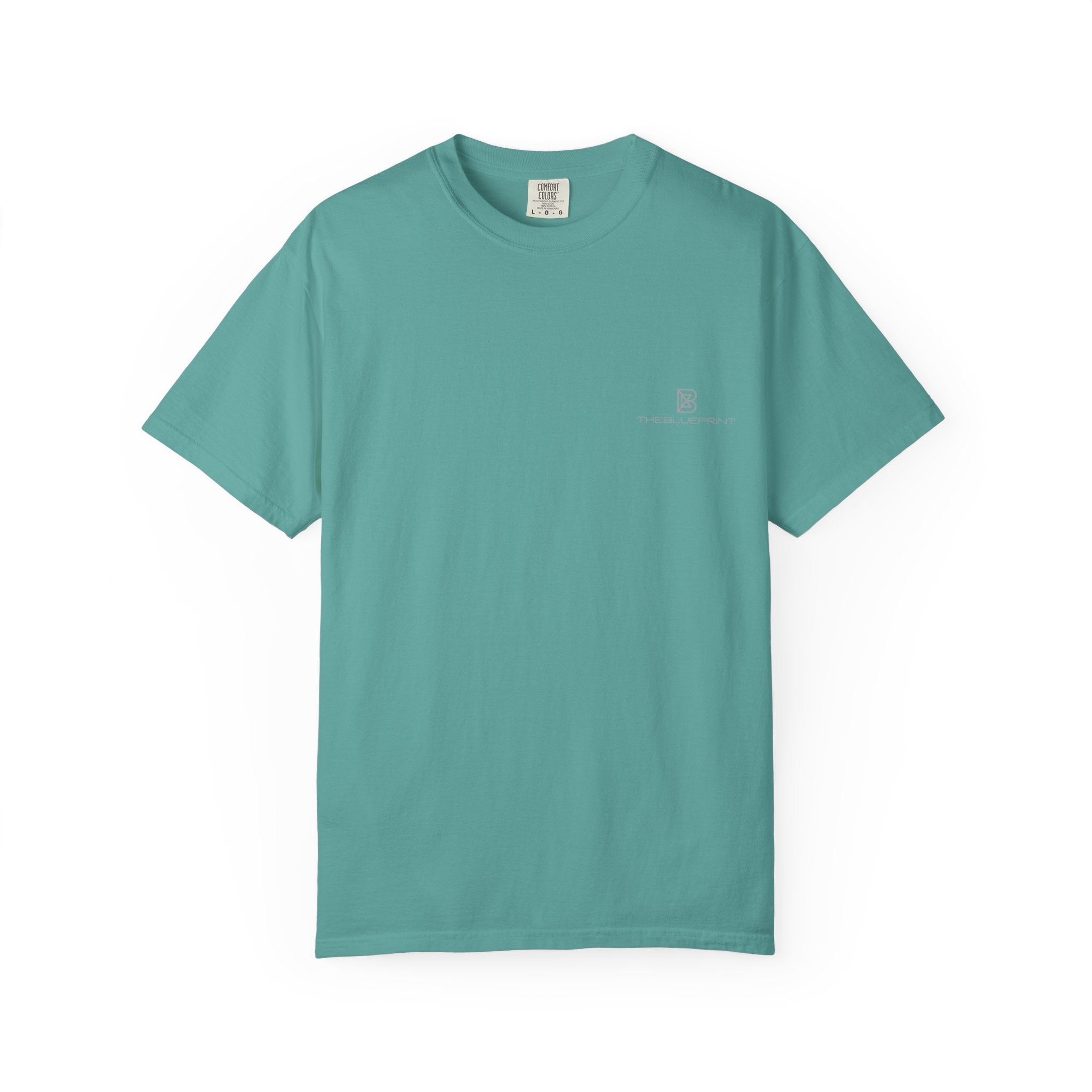 Minimal White T-Shirt with Small Chest Logo — 'B' Monogram Tee