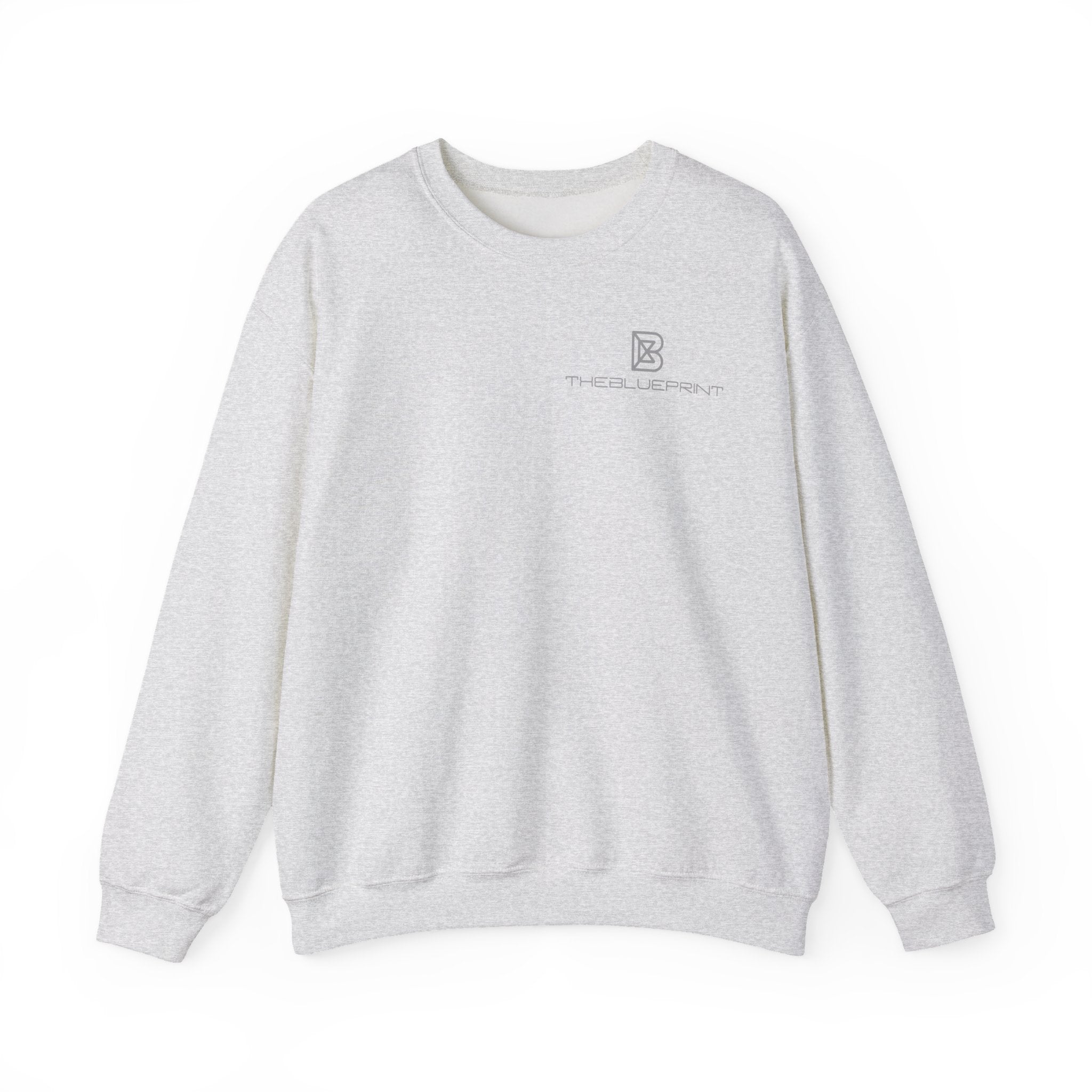Copy of Minimal Logo Crewneck Sweatshirt | Small Chest Emblem, White