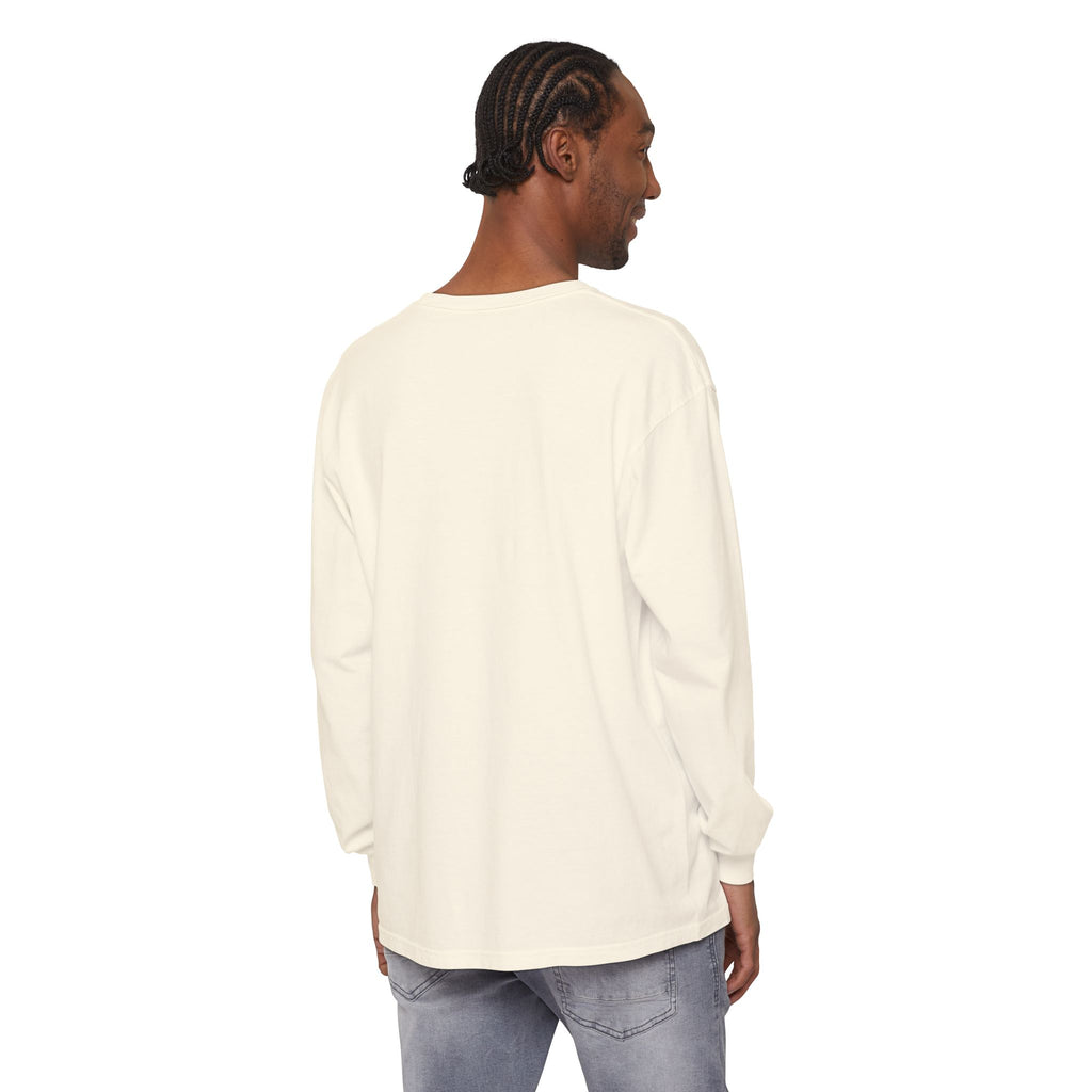 Minimalist White Long Sleeve Tee — Subtle Chest Logo