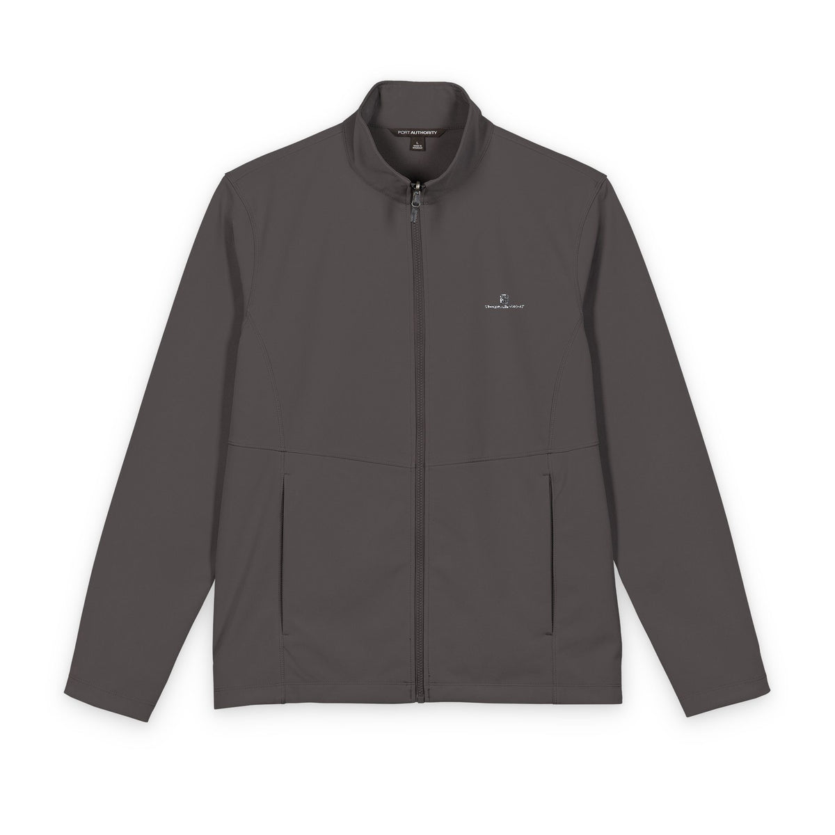 Men's Soft Shell Jacket — Minimal Reflective Logo Windbreaker